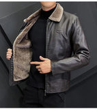 Blouson en Cuir Homme